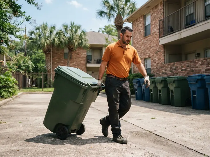Scheduled Multi-Family Waste Container Management in Houstan, TX